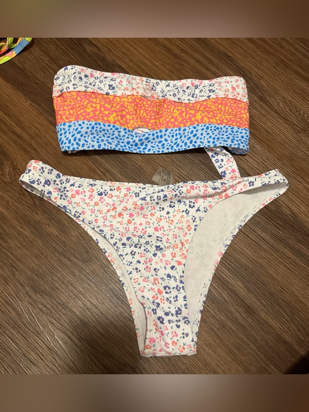 Women’s Bandeau Multi Color Bikini